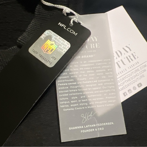 Gameday Couture Black Baltimore Ravens Vintage Wash Oversized Crewneck Pullover - Picture 9 of 9